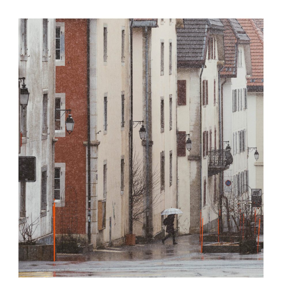 Neige sur la ville